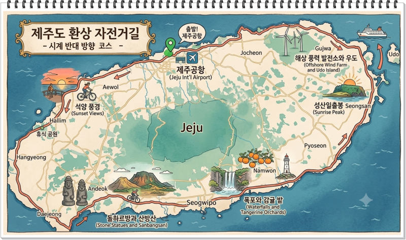 제주도 당일치기 한바퀴(정말미친짓^^)