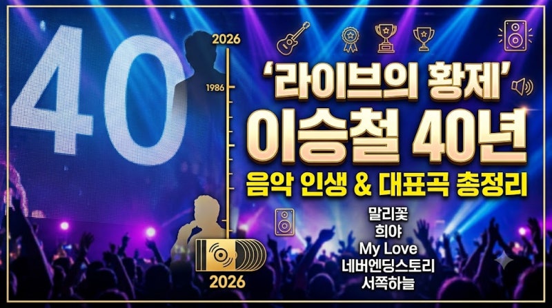 가수 이승철 프로필｜‘라이브의 황제’가 걸어온 40년 음악 인생과 대표곡 총정리