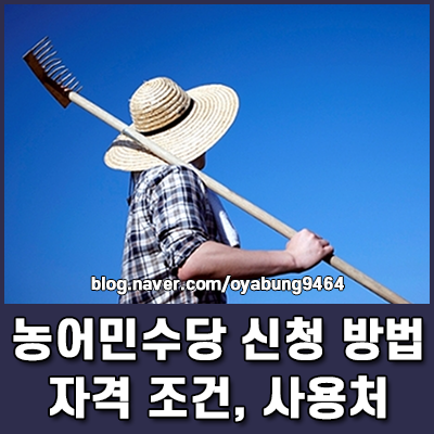 농어민수당 신청 방법 총정리 자격 조건부터 사용처까지