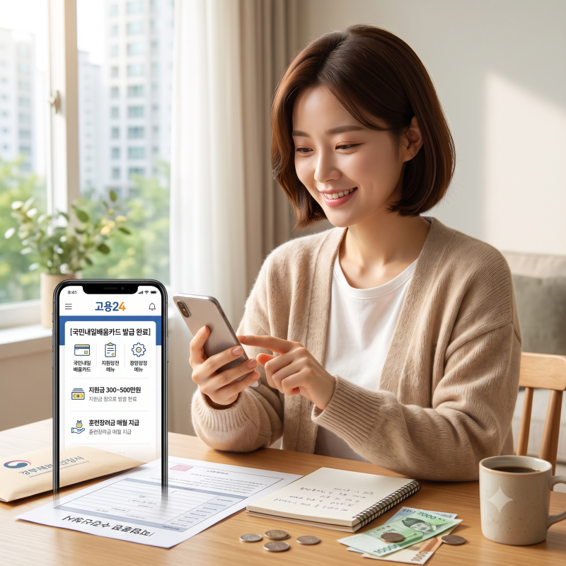 2026년 국민내일배움카드 신청 자격 및 발급 방법 1인당 최대 500만원 지원 정리