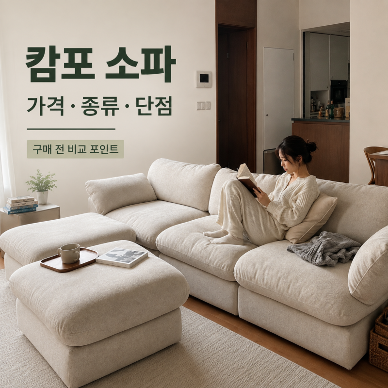 까사미아 캄포 소파 가격 종류 단점, 구매 전 비교할 포인트