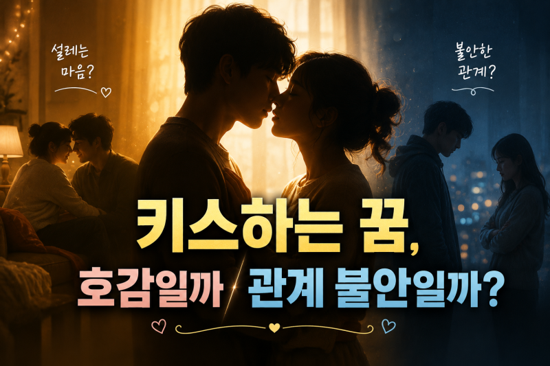 키스하는 꿈 해몽 50가지｜좋아하는 사람·모르는 사람·전남친과 키스하는 꿈 ·키스가 불쾌....