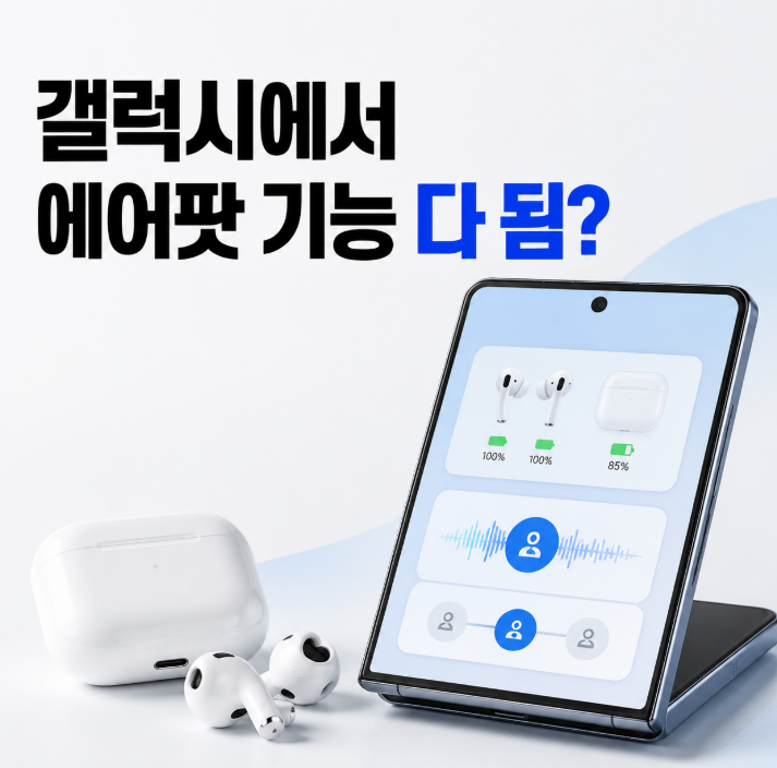 갤럭시에서도 에어팟 기능 다 된다고? 이 앱 뭐지