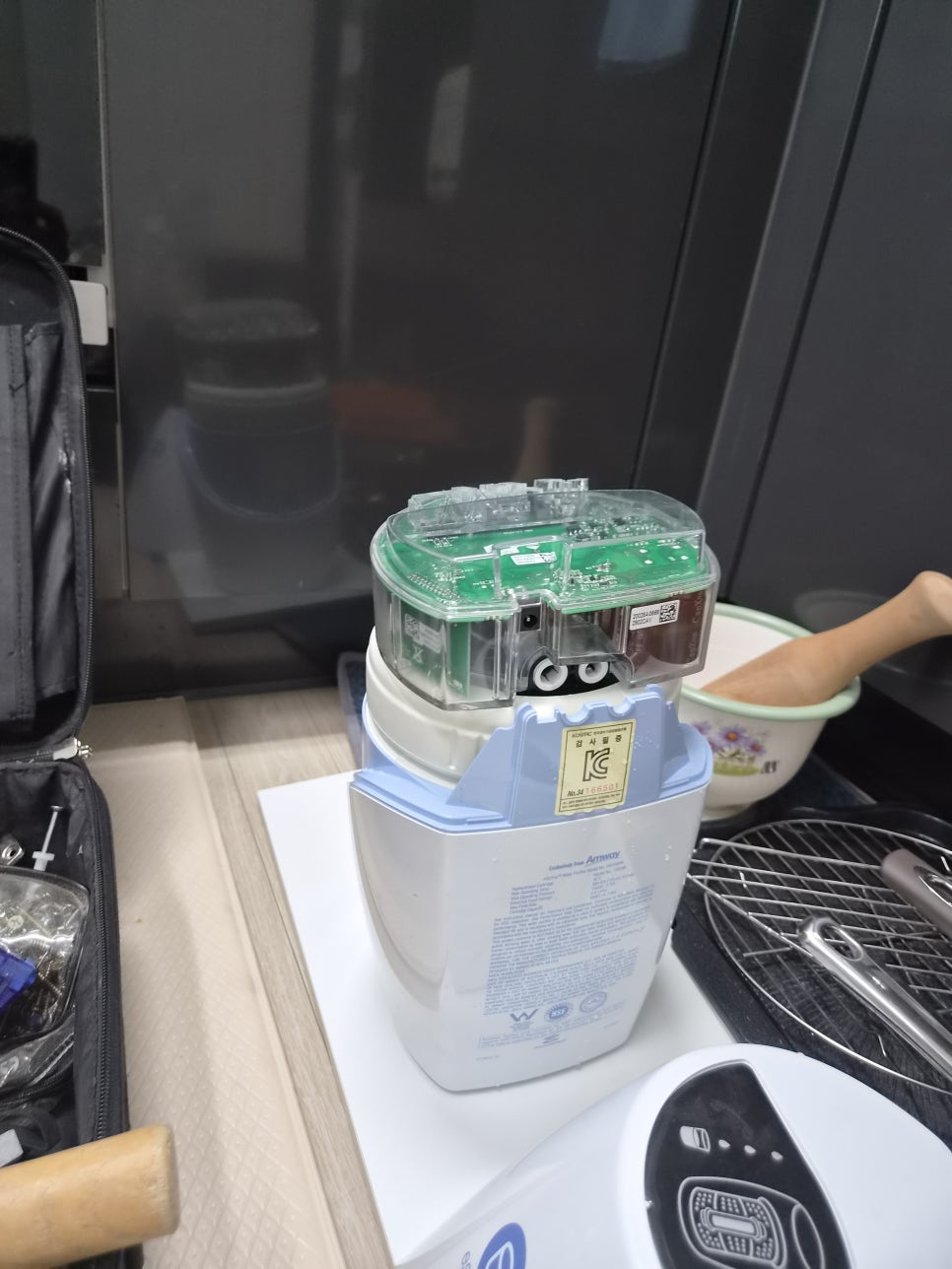 광주 무등산그린웰로제비앙 올스텐 배수구와 하부 배관 누수 확인