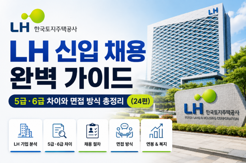 LH(한국토지주택공사) 신입 채용 완벽 가이드 - 5급·6급 차이와 면접 방식 총정리 (24편)