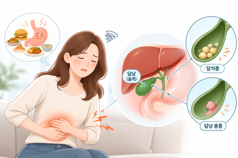 [속조은내과의원/부산용호동내과] 단순 소화불량인 줄 알았는데, 담낭 때문이었다고요?(담석....