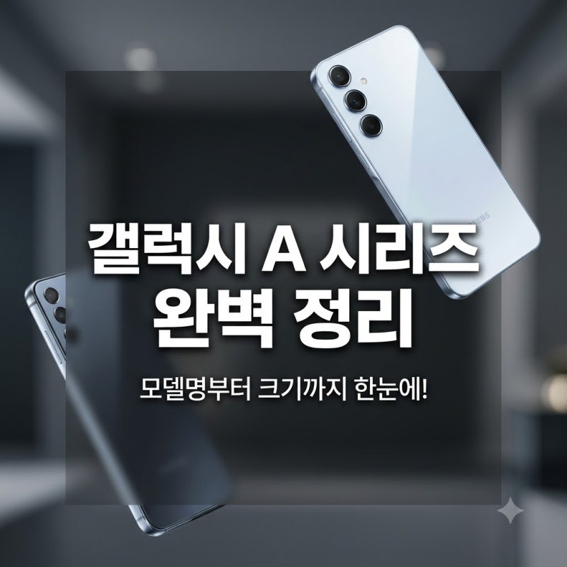 갤럭시 A 시리즈 모델명과 크기, 나에게 맞는 모델 찾는 방법