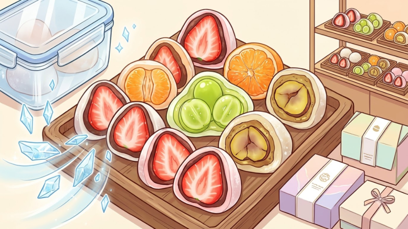 한정선 과일 찹쌀떡 보관법 팝업스토어 메뉴 가격 총정리