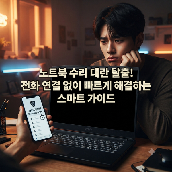 MSI 고객센터 상담원 빠르게 연결하는 방법 (노트북 및 부품별 AS 꿀팁)