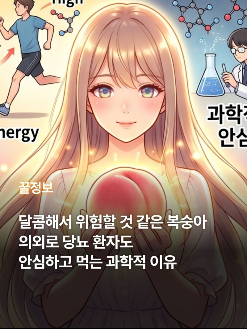 당뇨 환자가 복숭아 잘못 먹으면 혈당 터집니다 (안전하게 먹는 법)