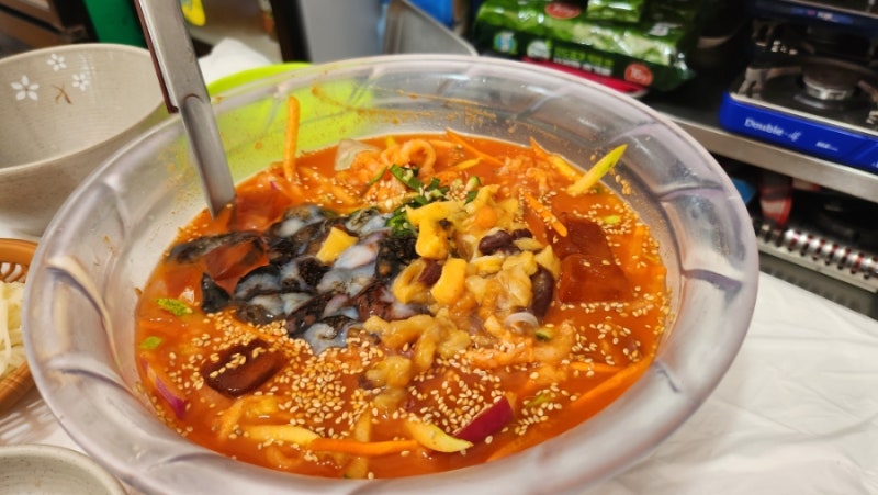[고성 가진항 맛집] 싱싱한 회가 한가득! 생선구이에 고등어회까지 나오는 '강릉횟집' 물회 ....