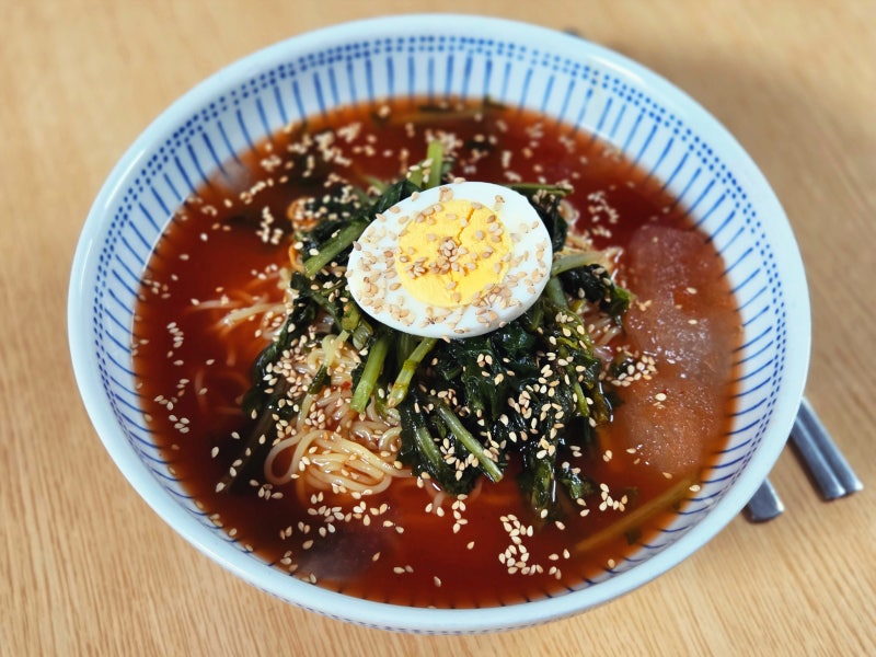 나홀로집밥... 열무김치말이국수 열무국수 레시피... 시원하게 즐기기 좋은 간단 자취요리 여....