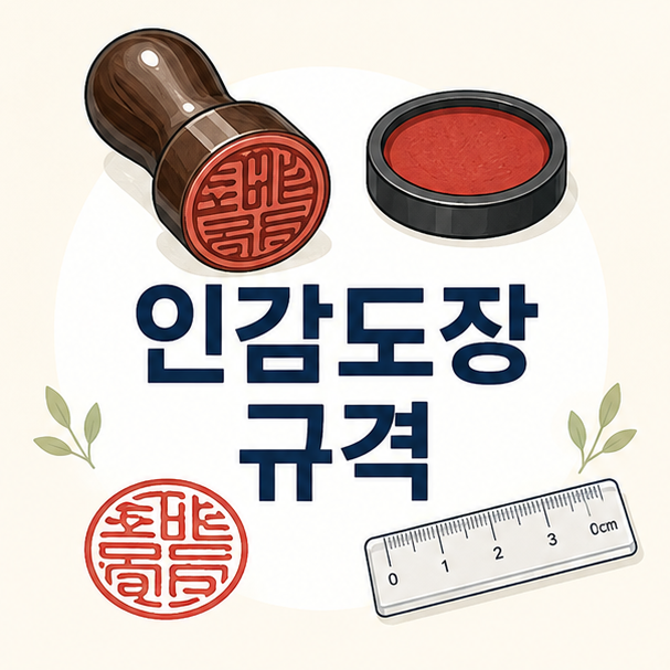 인감도장 규격과 등록 전 확인할 기준