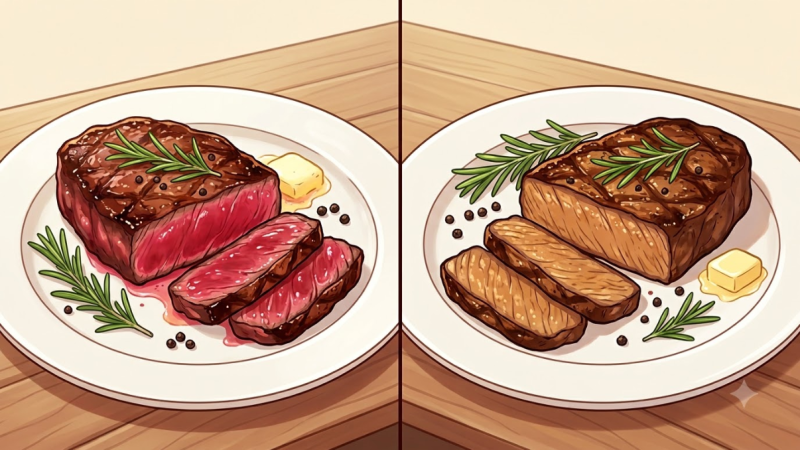 스테이크 맛있게 굽는 법 총정리! 레어부터 웰던까지 완벽 가이드