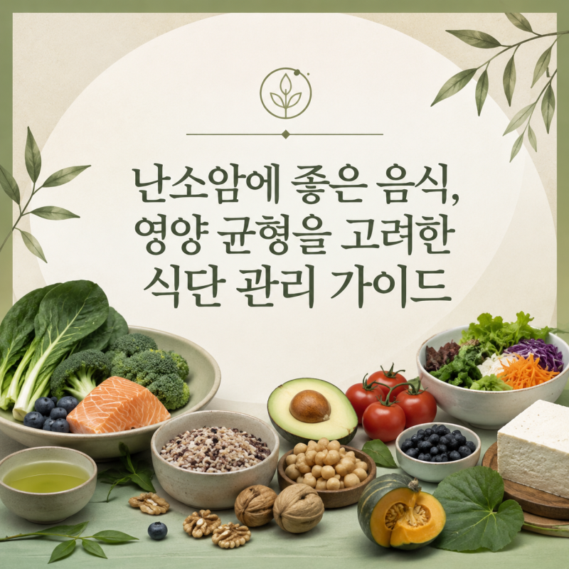 난소암에 좋은 음식, 영양 균형을 고려한 식단 관리 가이드