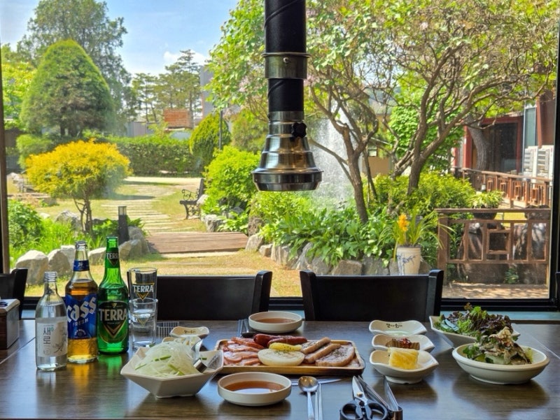 파주 애견동반 식당 추천, 산에들에 파주본점 헤이리마을 바베큐·갈비 맛집