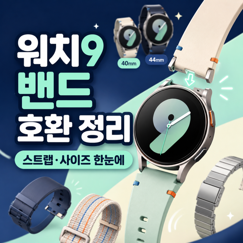 갤럭시 워치9 스트랩 호환｜기존 워치 스트랩 그대로 쓸 수 있을까?