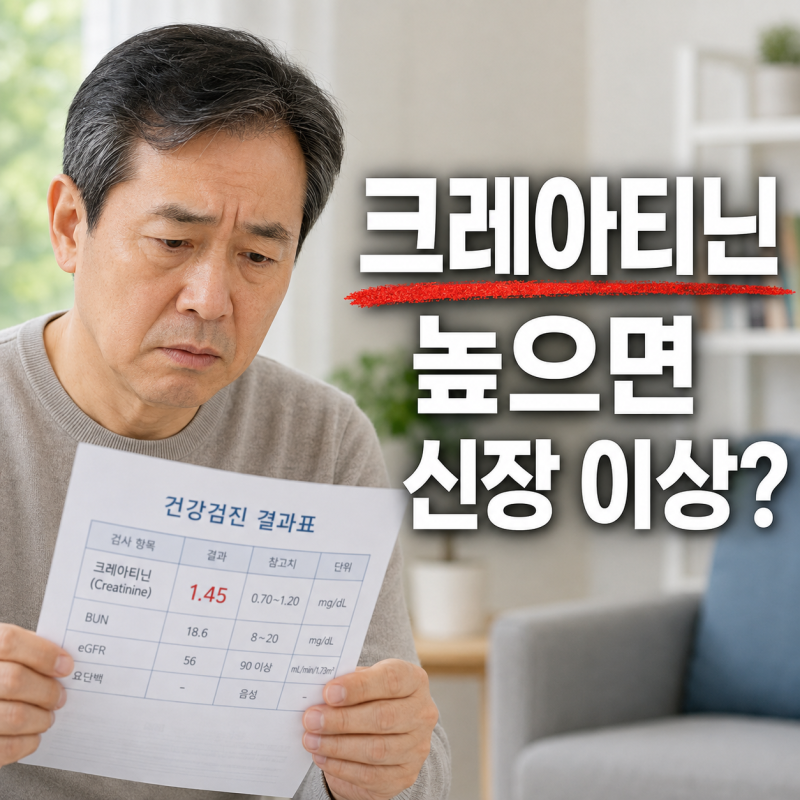 건강검진 크레아티닌 수치가 높다면, eGFR로 신장 상태 파악하는 법