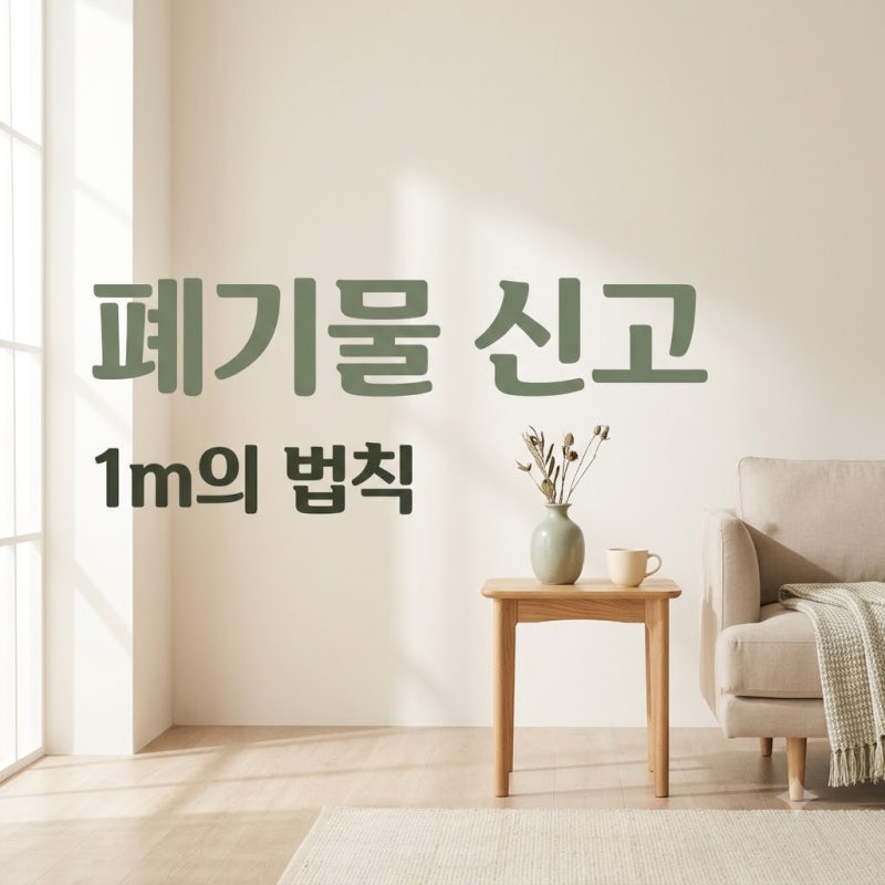 "돈 내고 버리지 마세요".. 중랑구폐기물신고 전 꼭 알아야 할 '1m의 법칙'