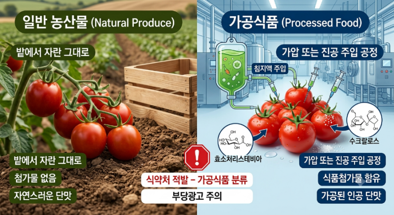 스테비아 토마토, 알고 보니 가공식품이었다 – 소비자가 꼭 알아야 할 진실