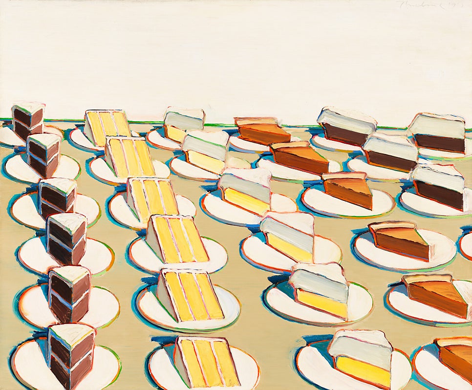 웨인 티보(Wayne Thiebaud)_ 삼각형을 크림파이로 (1920–2021)