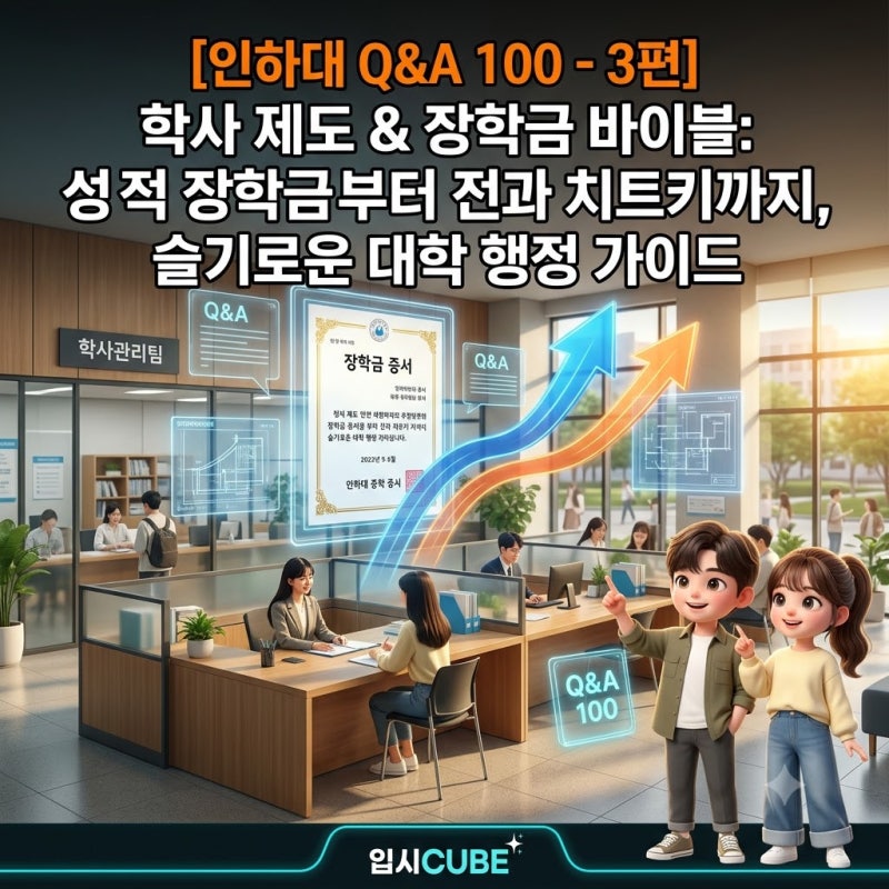 [대학별 Q&A 100] '인하대학교' 3편: 학사 제도 & 장학금 바이블: 성적 장학금부터 전과 치트키까....