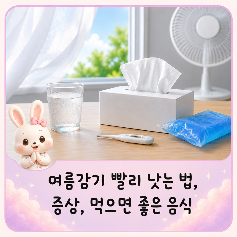 여름감기 빨리 낫는 법, 증상, 먹으면 좋은 음식