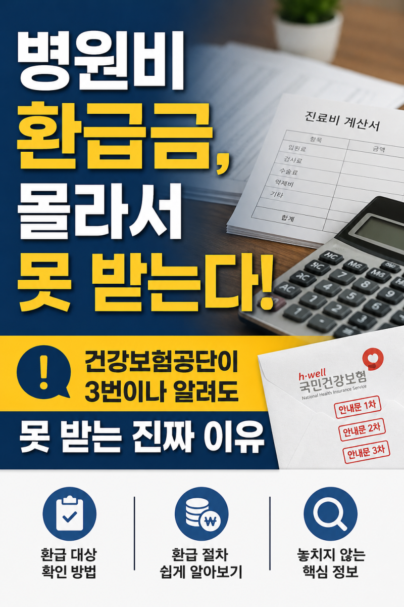 병원비 수백만 원 냈다면 반드시 확인! 본인부담상한제 환급받는 방법