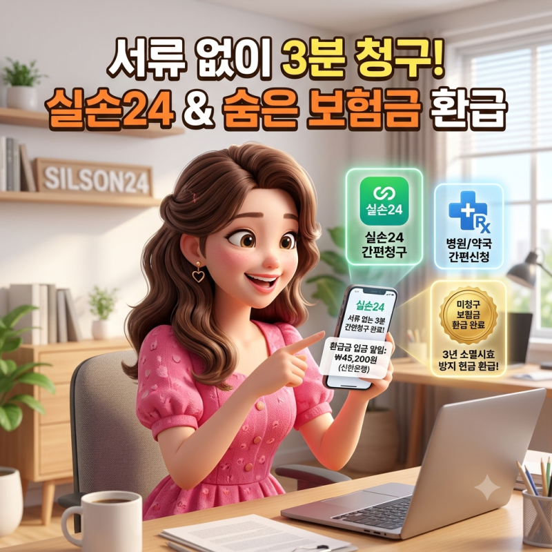 2026년 8월 잊고 있던 내 돈 찾기: '실손24' 서류 없는 3분 실손보험 청구법 & 3년 시효 소멸 전 ....