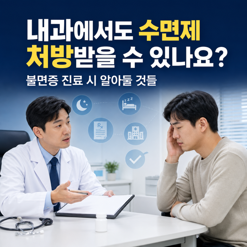 내과에서도 수면제 처방받을 수 있나요? | 불면증 진료 시 알아둘 것들