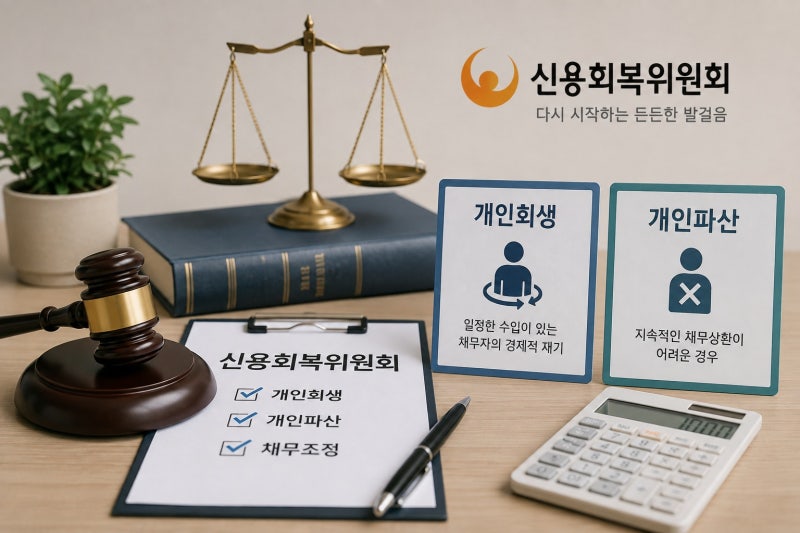 [법정 채무조정] 개인회생·파산 완벽 가이드: 신용회복위원회 무료 지원 혜택까지
