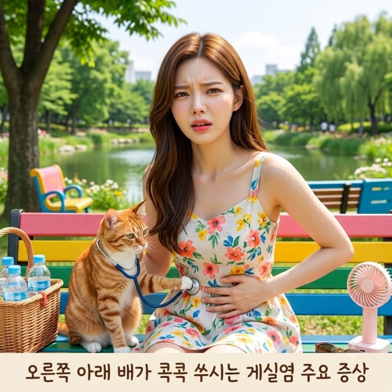 오른쪽 아래 배가 콕콕 쑤시는 게실염 주요 증상