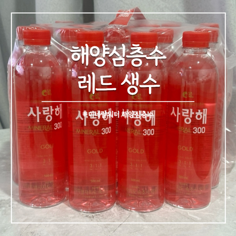 500ml 생수 정기배송 미네랄워터 해양심층수 사랑해300
