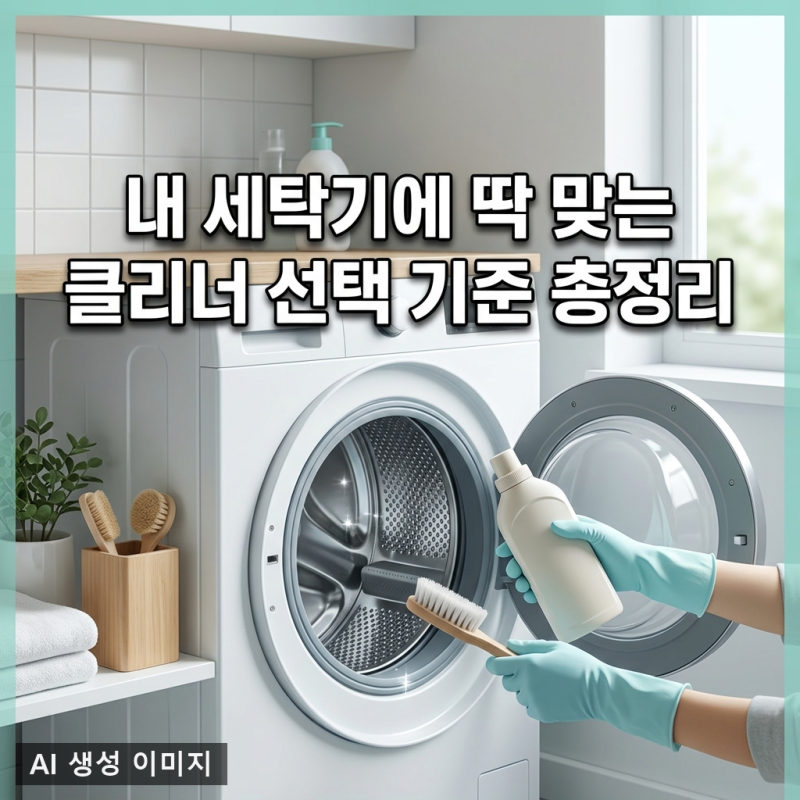 세탁기 고장 막는 세탁조 클리너 성분 선택법: 제조사별 권장 가이드