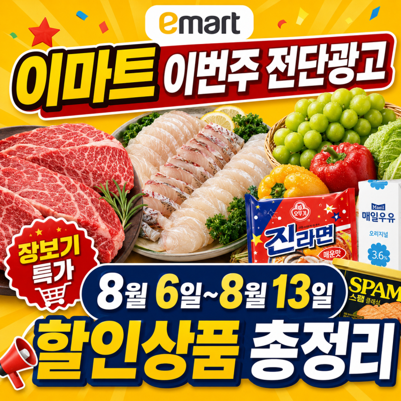 이마트 이번주 전단광고(~8/13)