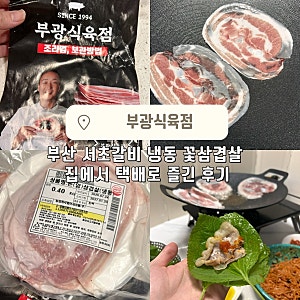 부산 서초갈비 냉동 꽃삼겹살 부광식육점 :: 집에서 즐기는 냉삼 택배 + 내돈내산