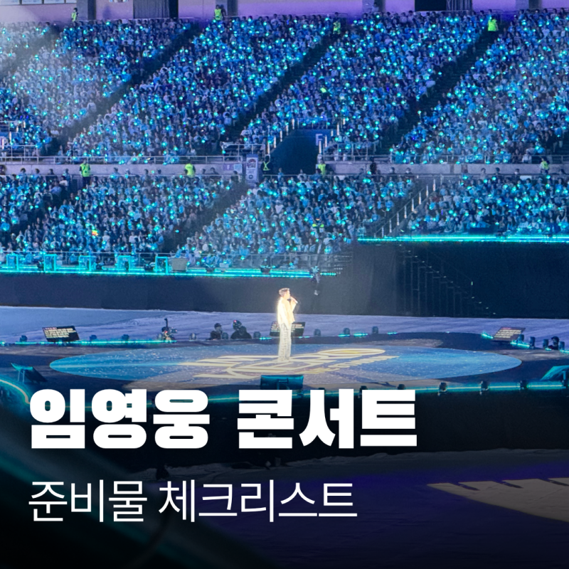 임영웅 콘서트 준비물 부모님 엄마와 갈 때 체크리스트