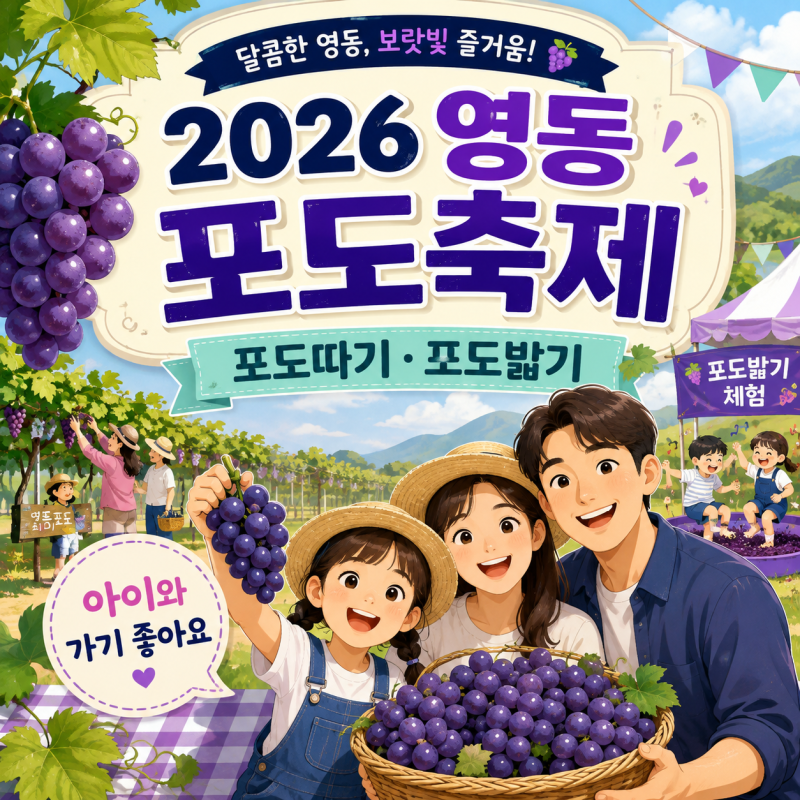 2026 영동포도축제 포도따기｜체험 가격·운영시간·주차 확인