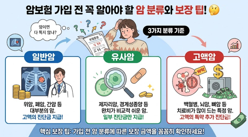 일반암·유사암·고액암 차이점/완벽 정리!!!