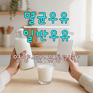 멸균우유 일반우유 차이 무엇이 다를까? 영양·맛·유통기한 완벽 비교