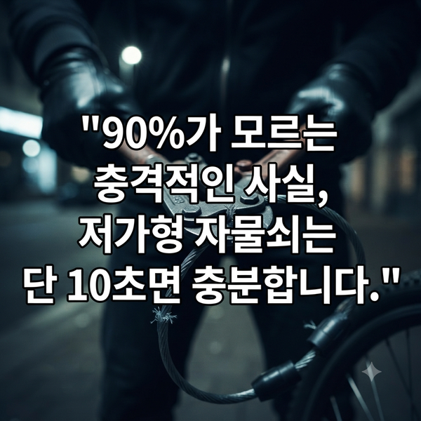 자전거 자물쇠, 10초 만에 털린다고? 브랜드 하나로 끝내는 보안 비법