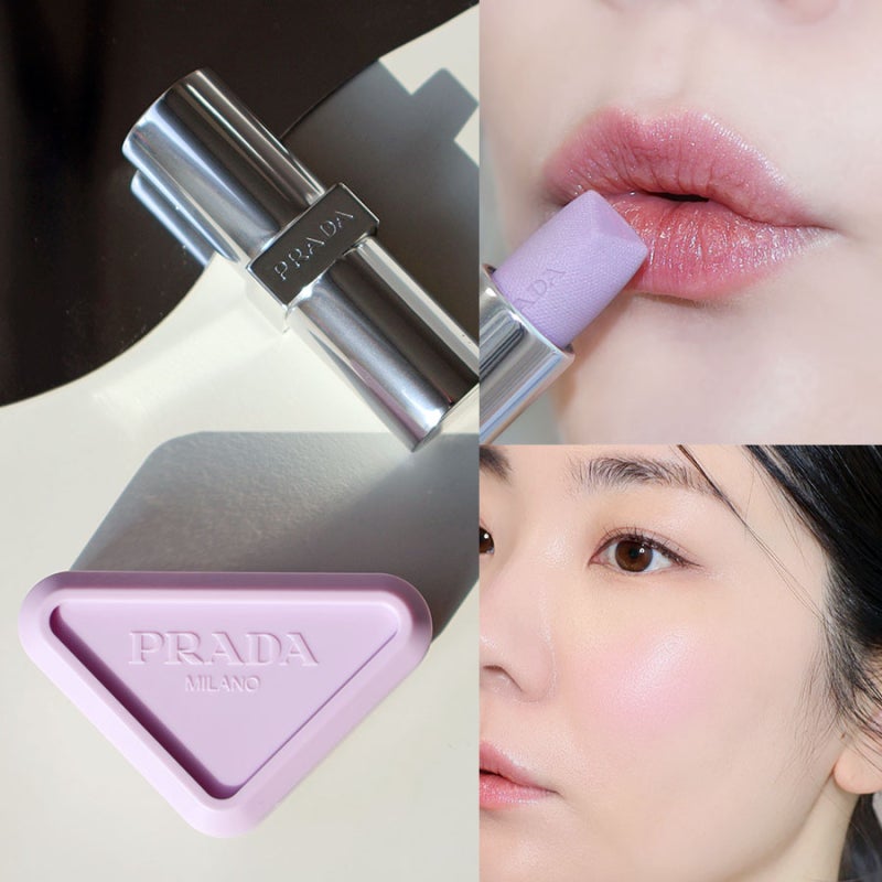 역대급 프라다 뷰티 신상 위스테리아 퍼플 컬렉션 : 립밤 터치 블러셔 라일락 쿨톤 메이크업!