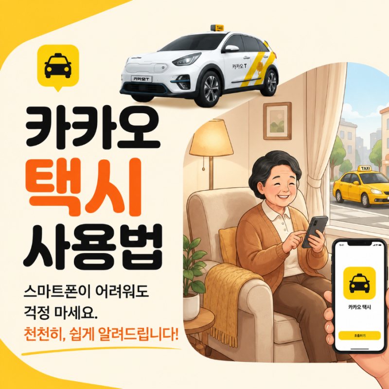 창원시니어스마트폰교육 카카오택시 사용법