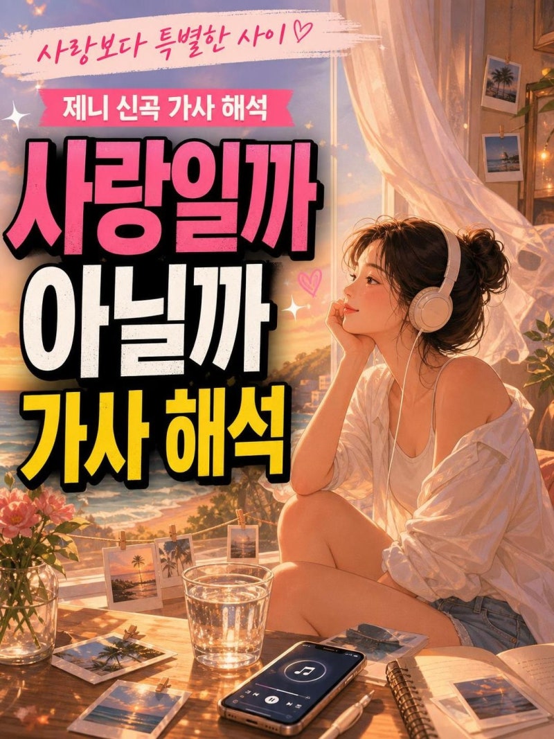 제니 less than a lover 가사 해석, 연인보다 특별한 관계가 전하는 뜻