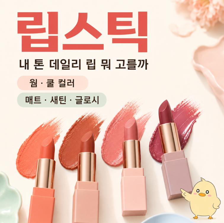 립스틱, 퍼스널컬러별 데일리 컬러 고르는 법