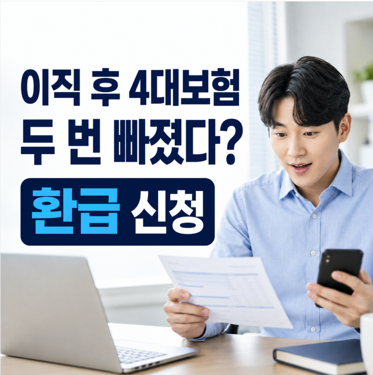 이직 후 4대보험 환급 — 이중납부 모르면 3년 지나 못 받습니다 (국민연금·건강보험·고용보....