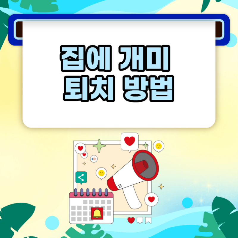 집에 개미 퇴치 방법 이동 경로부터 둥지까지 관리하는 순서