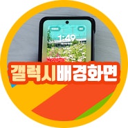 갤럭시 핸드폰 배경화면 꾸미기 설정 "이런 방법이?"