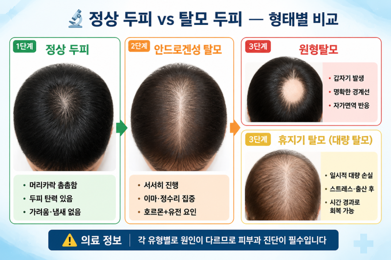 탈모, 어떤 형태냐에 따라 치료도 보험도 완전히 다릅니다