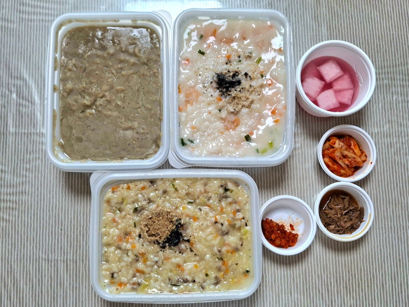 본죽 메뉴추천 새우죽 녹두죽 쇠고기야채죽 맛후기, 메뉴판 가격 반찬종류 보관법 보관기간